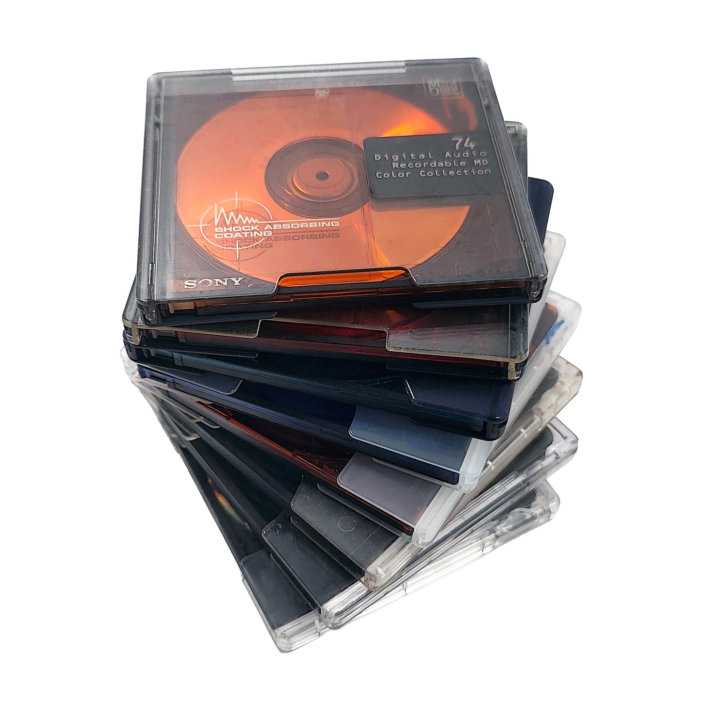 Sony Color Collection 74 & 80 Minute MiniDisc 8 Pack