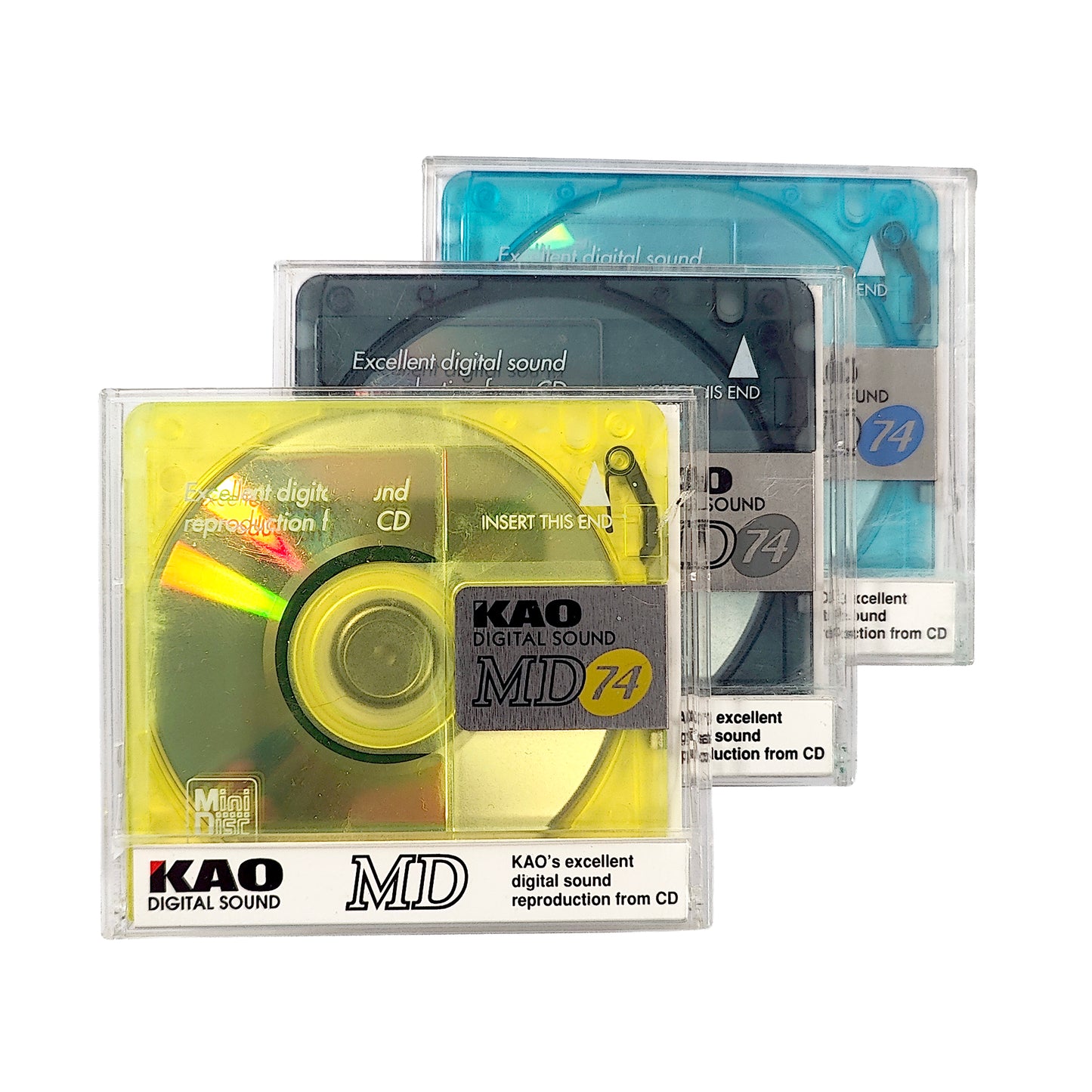 Kao MD 74 Minute MiniDisc 3 Pack