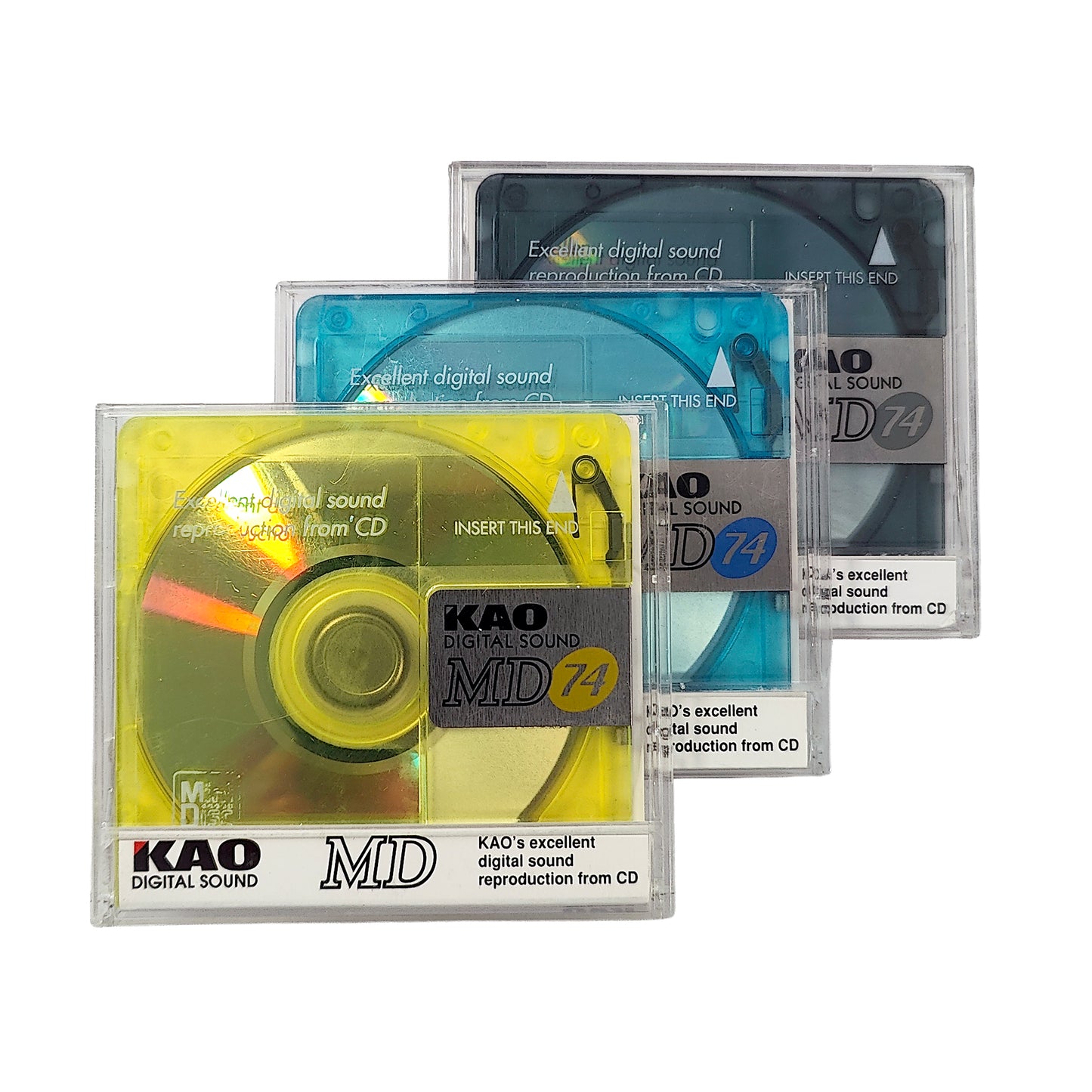 Kao MD 74 Minute MiniDisc 3 Pack