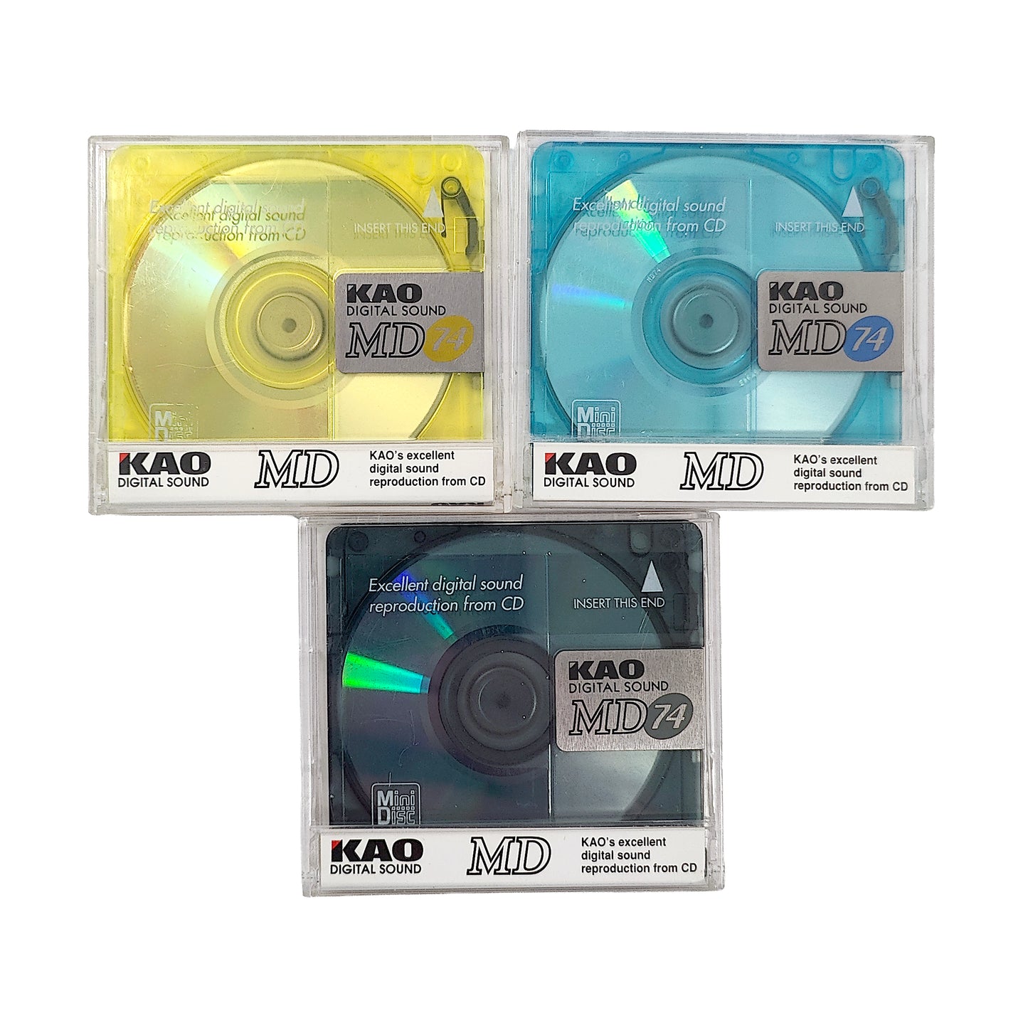 Kao MD 74 Minute MiniDisc 3 Pack