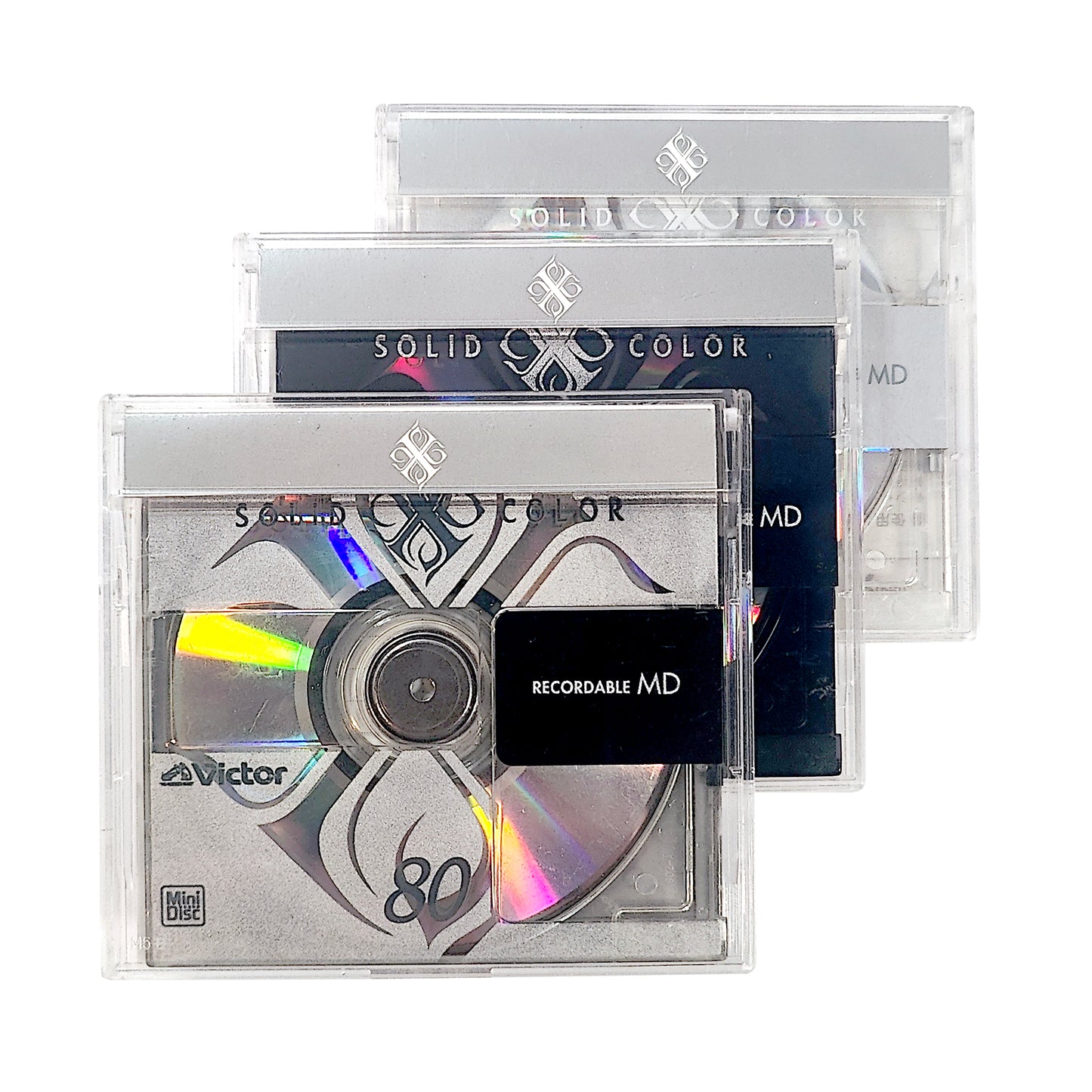 Victor X Kai Solid Color 80 Minute MiniDisc 3 Pack