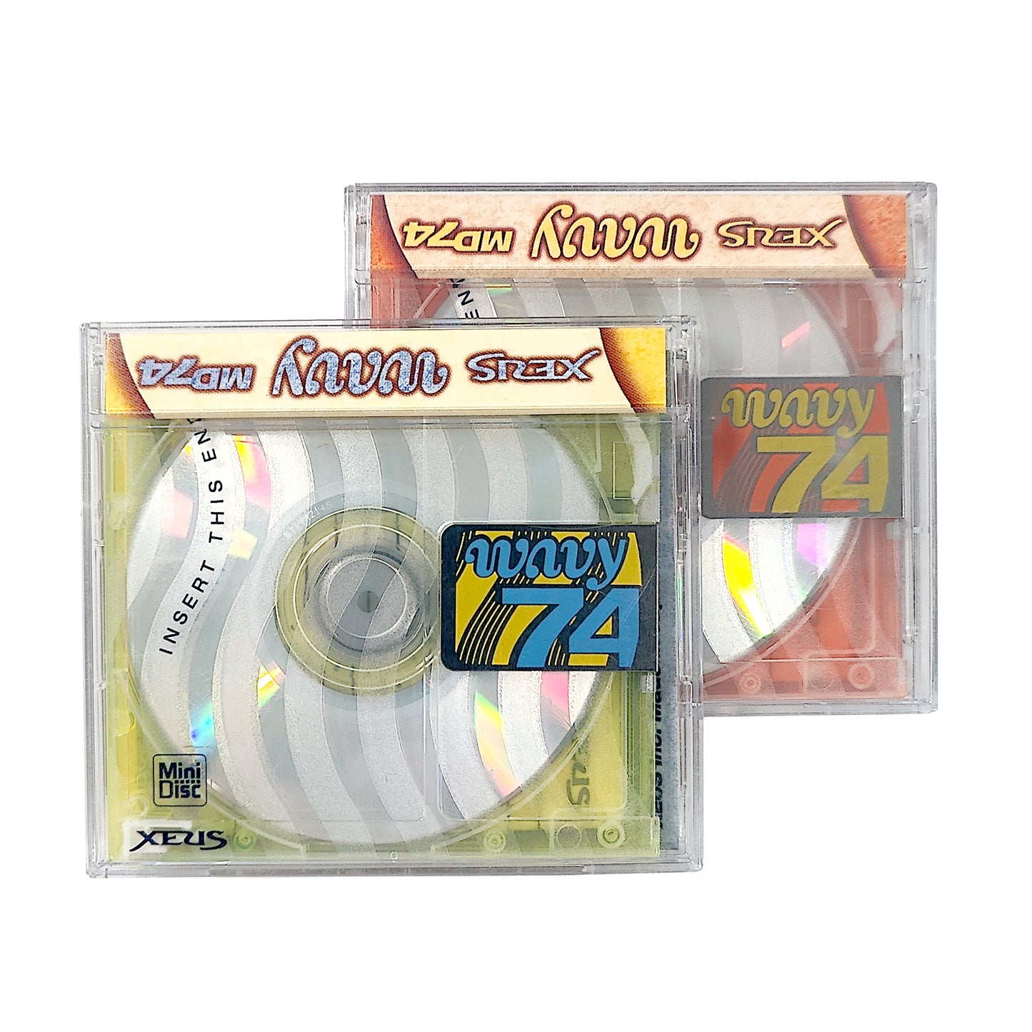 Xeus Wavy MD 74 Minute MiniDisc 2 Pack