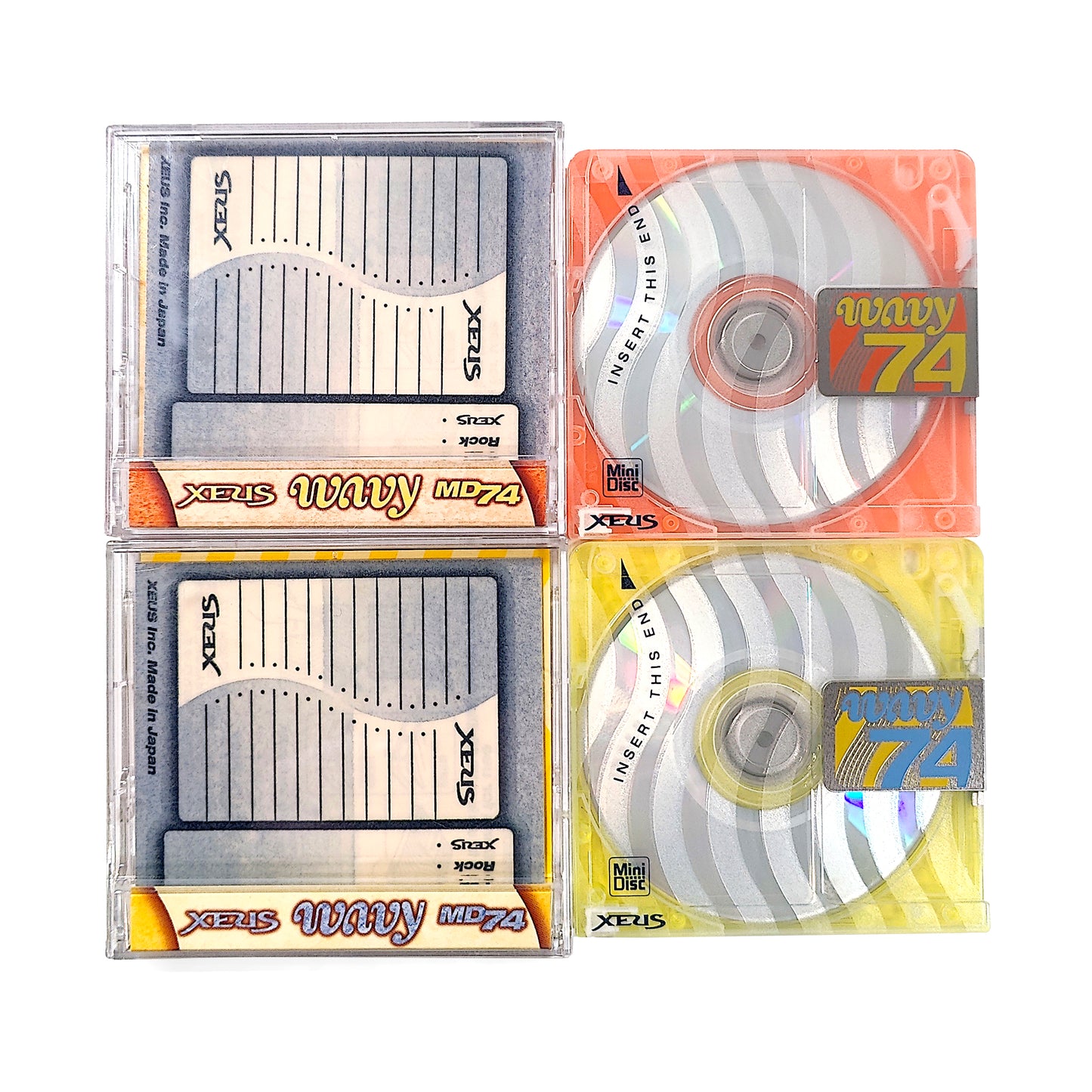 Xeus Wavy MD 74 Minute MiniDisc 2 Pack