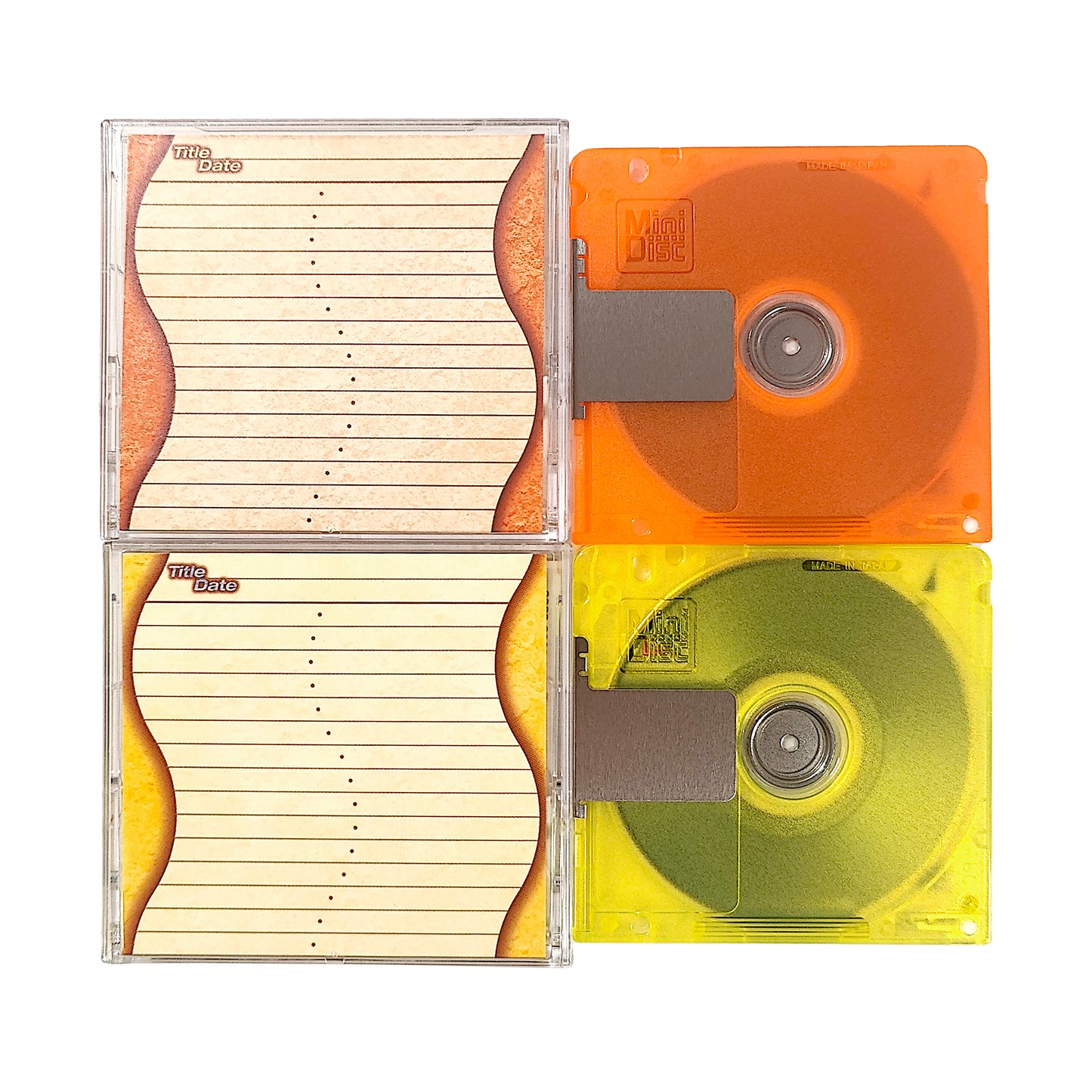 Xeus Wavy MD 74 Minute MiniDisc 2 Pack