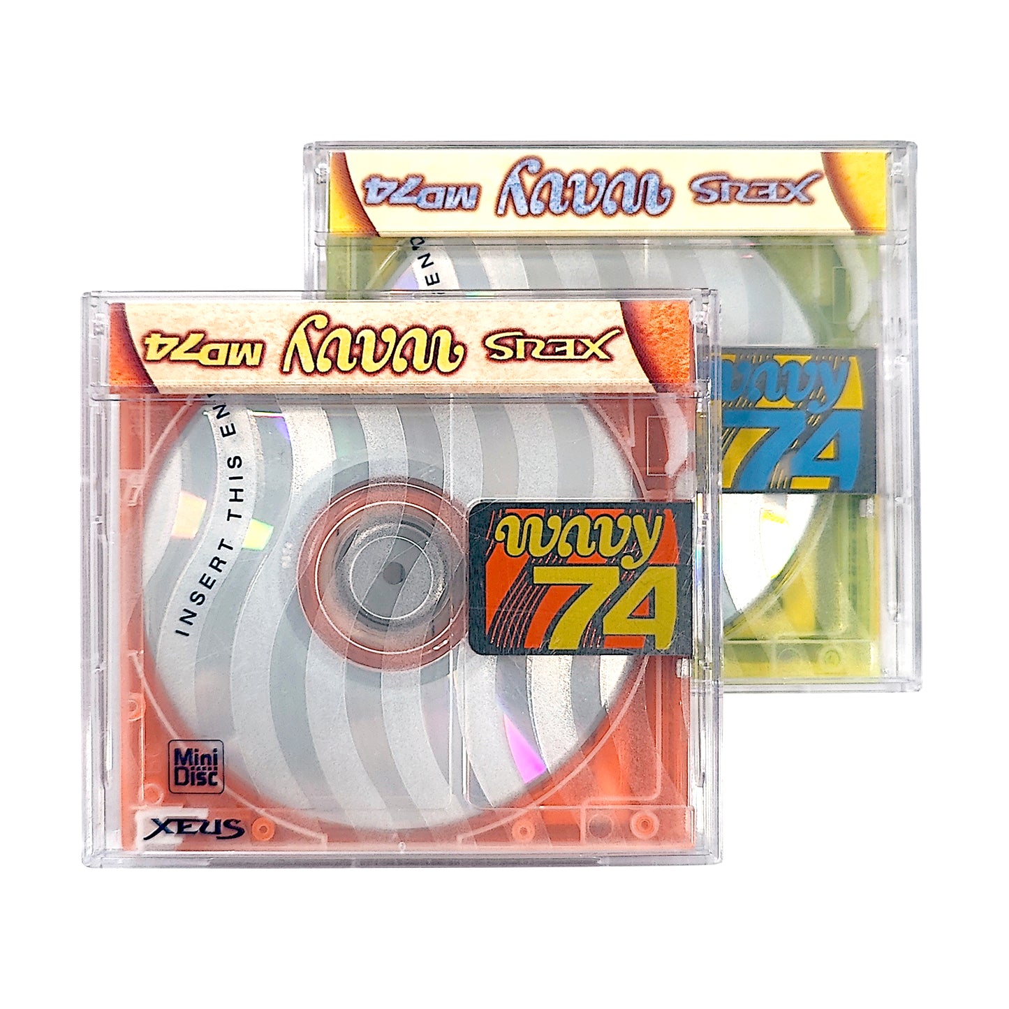 Xeus Wavy MD 74 Minute MiniDisc 2 Pack