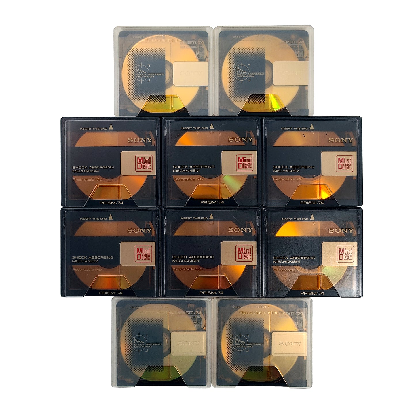 Sony Prism 74 Minute MiniDisc 10 Pack