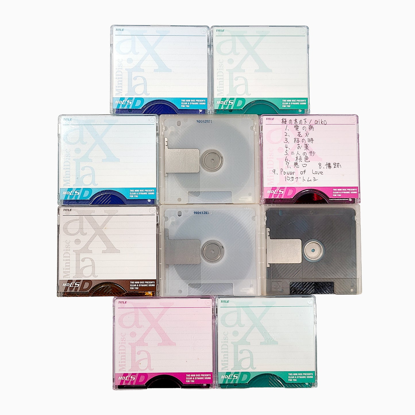 Axia 60 & 74 Minute MiniDisc 10 Pack