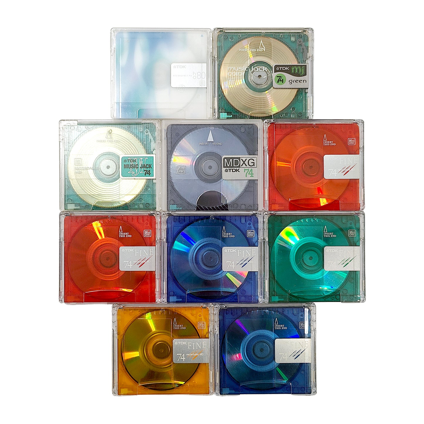 TDK 74 & 80 Minute MiniDisc 10 Pack