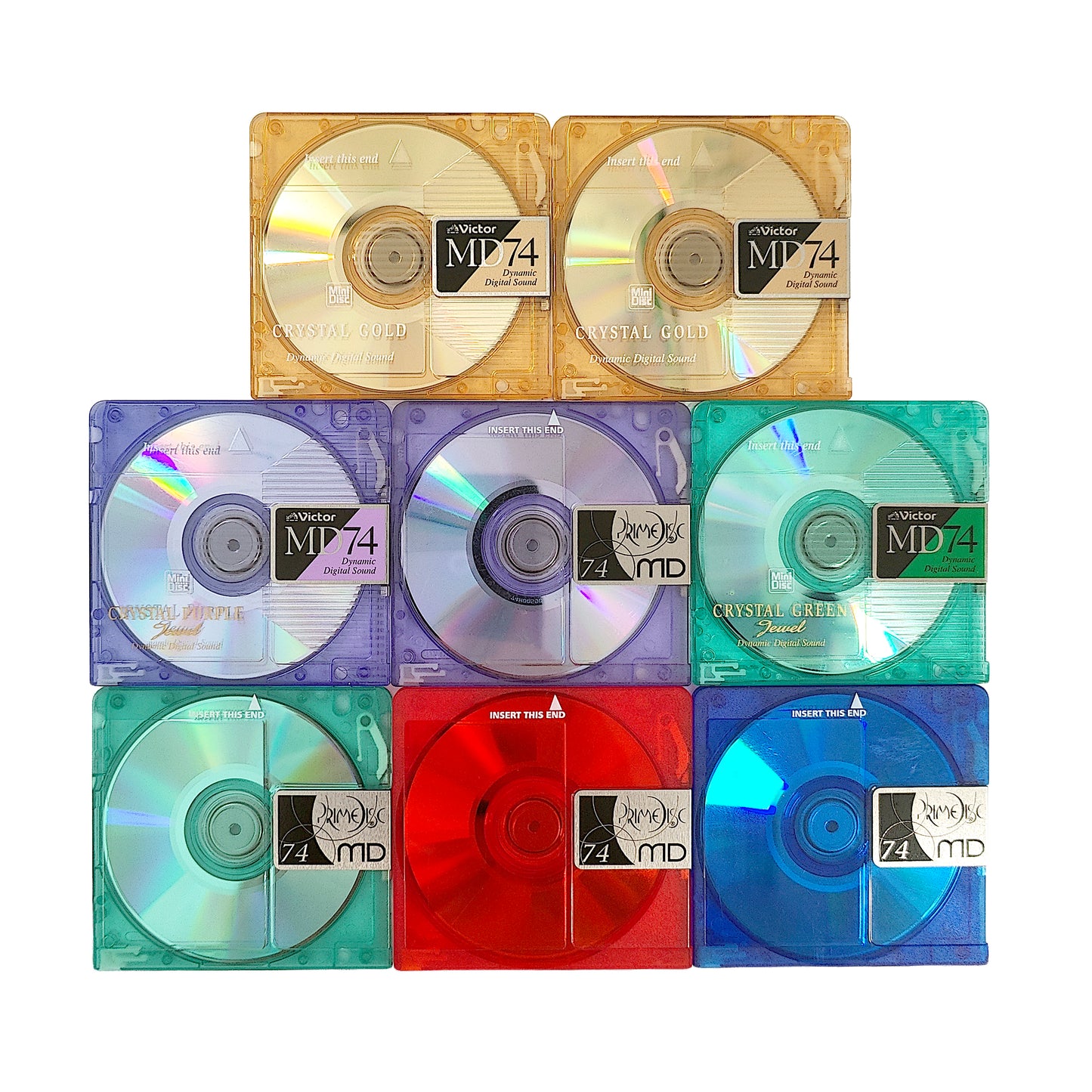 Victor & Prime Media 74 Minute MiniDisc 8 Pack