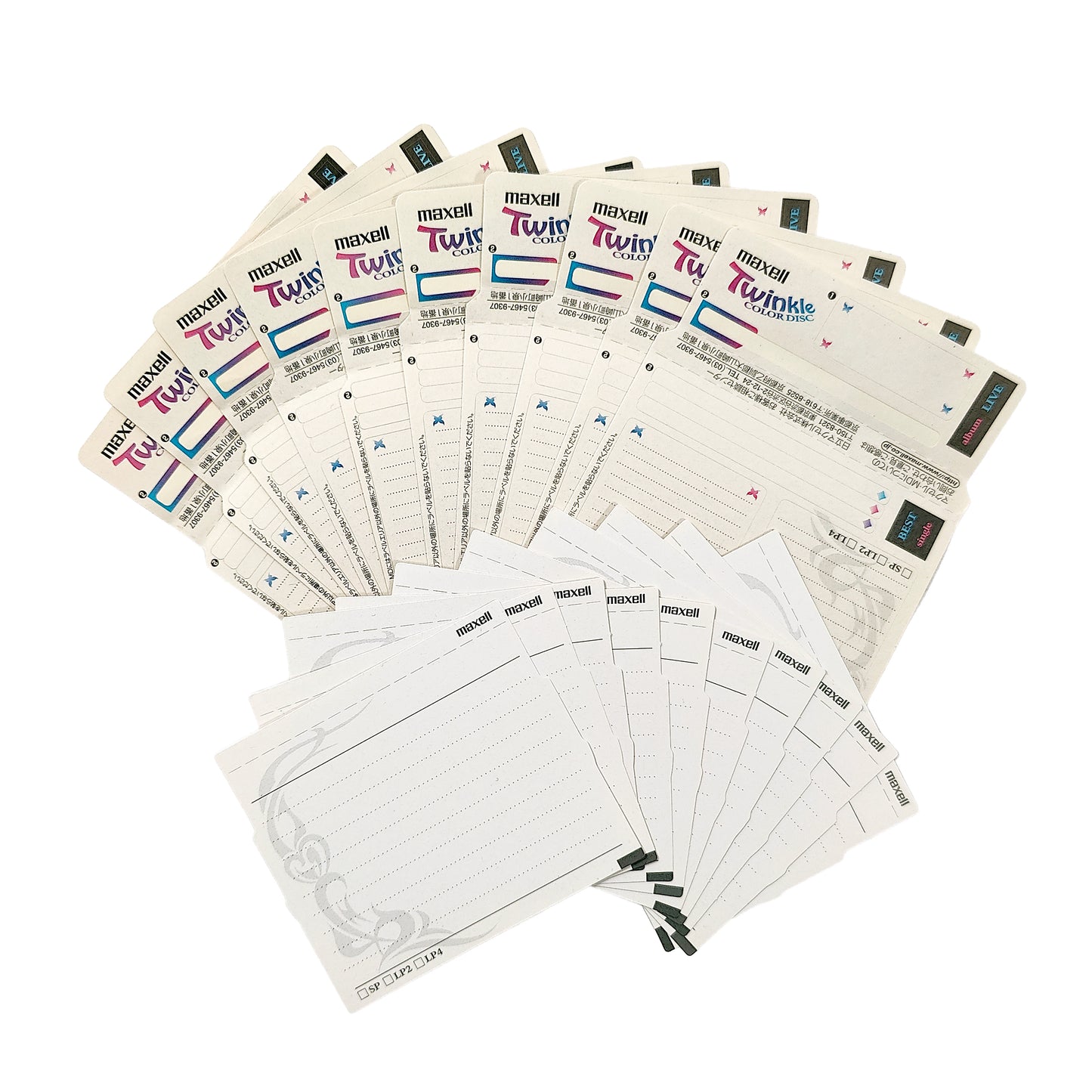Maxell Twinkle Butterfly 74 Minute MiniDisc 10 Pack