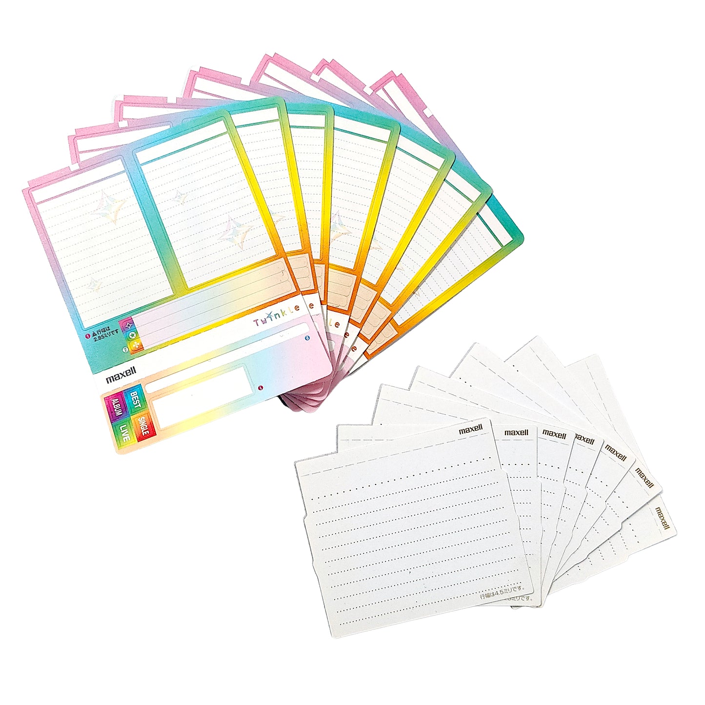 Maxell Twinkle 74 Minute MiniDisc 7 Pack