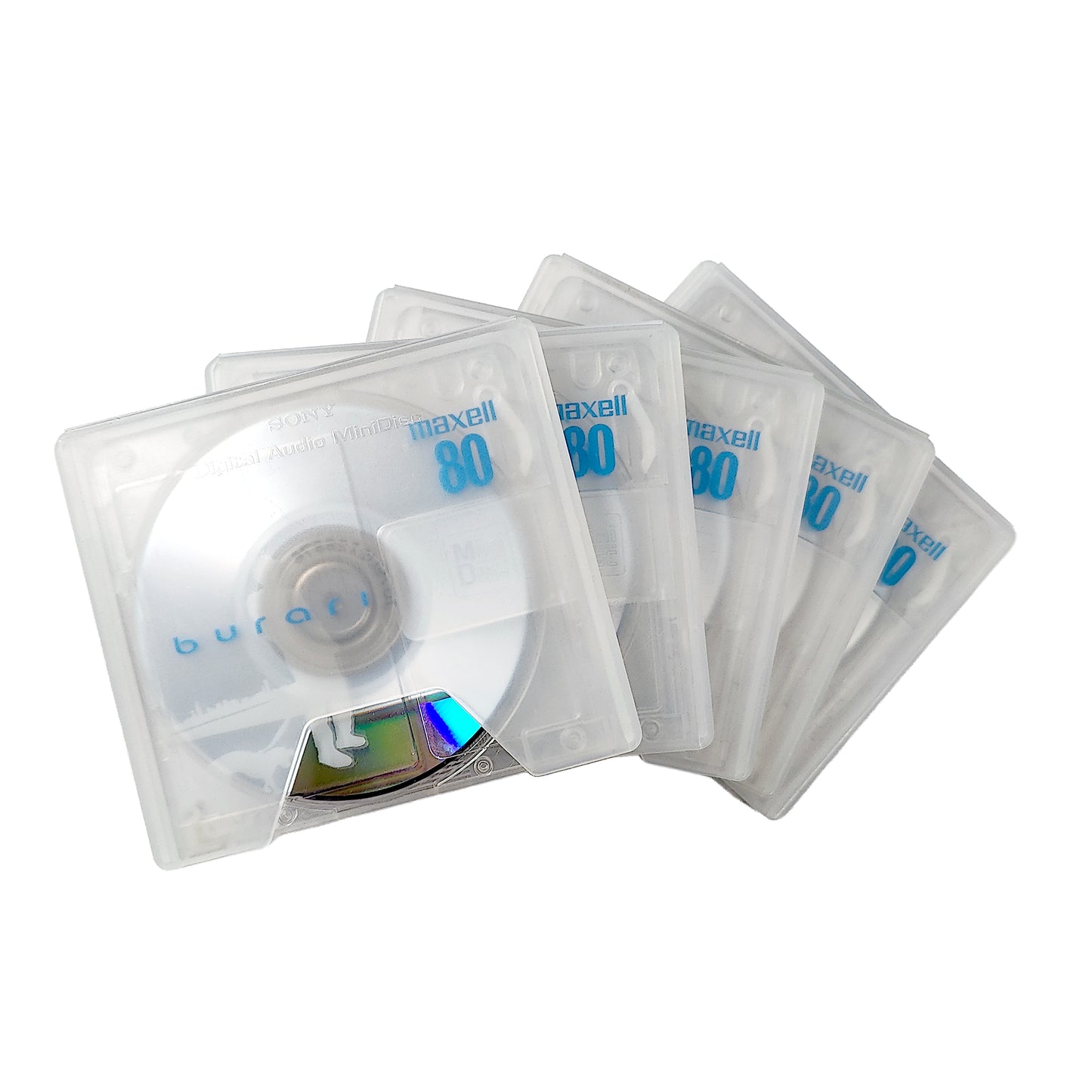 Maxell Burari 80 Minute MiniDisc 5 Pack