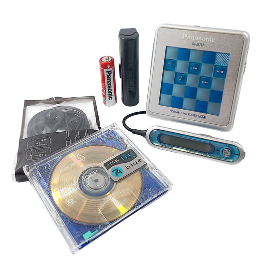 Panasonic SJ-MJ17 MiniDisc Player Bundle
