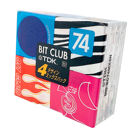 TDK Bit Club 74 Minute MiniDisc 4 Pack