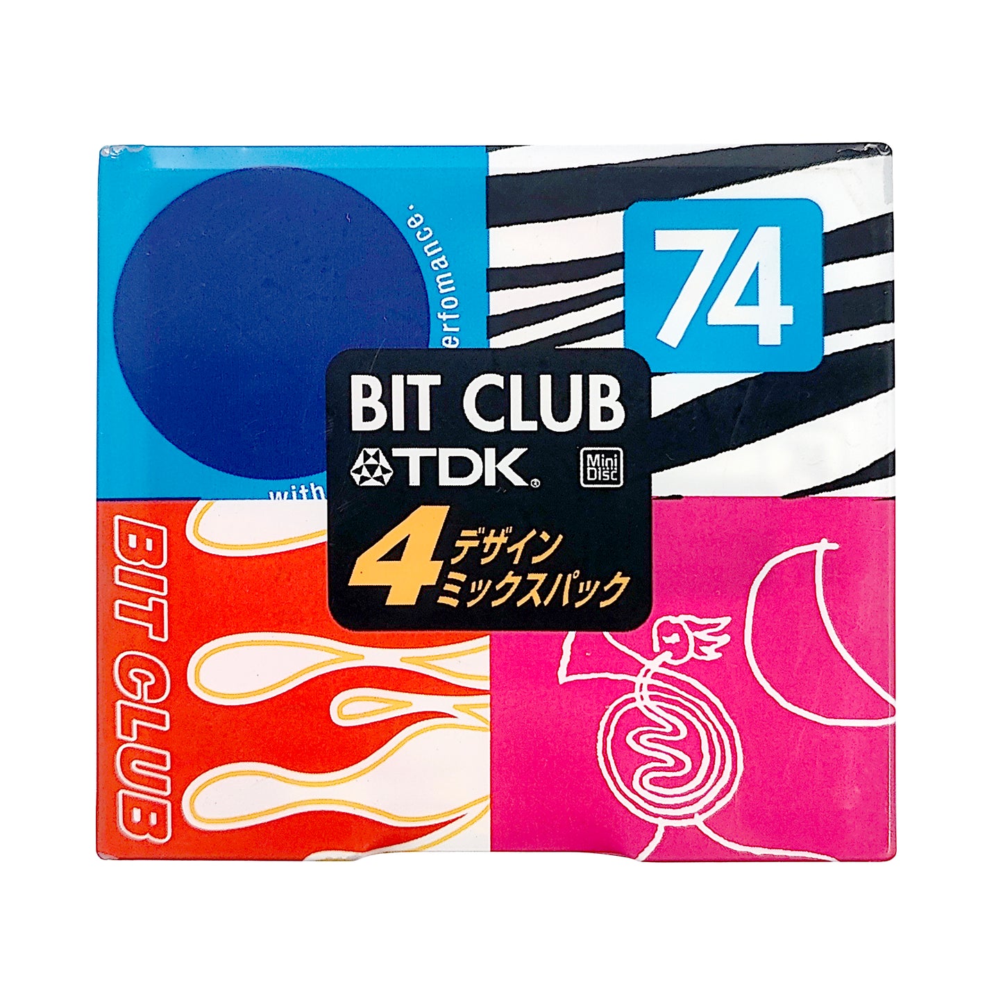 TDK Bit Club 74 Minute MiniDisc 4 Pack
