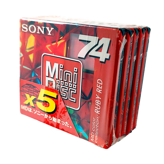 Sony Color Collection 74 Minute MiniDisc 5 Pack