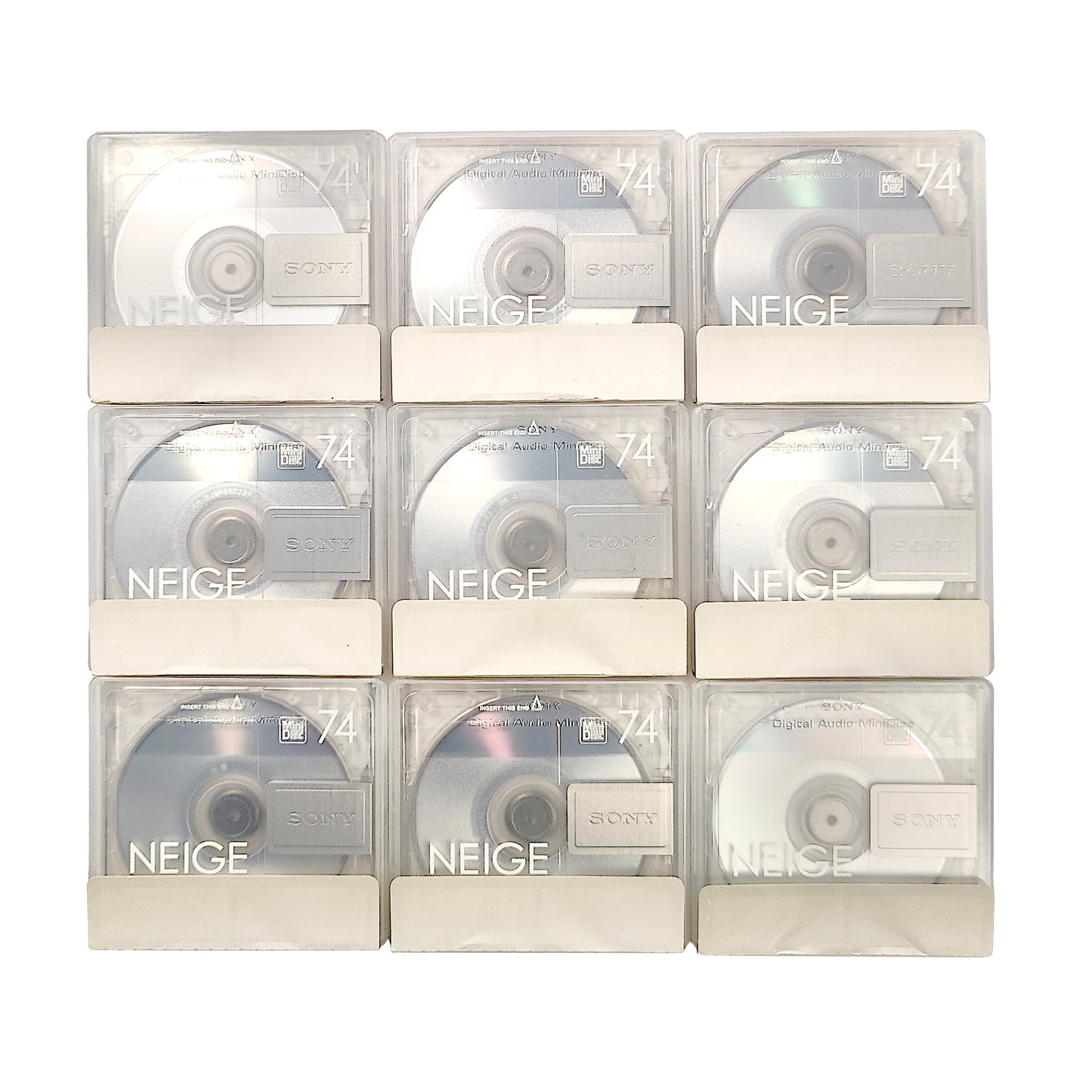 Sony Neige 74 Minute MiniDisc 9 Pack
