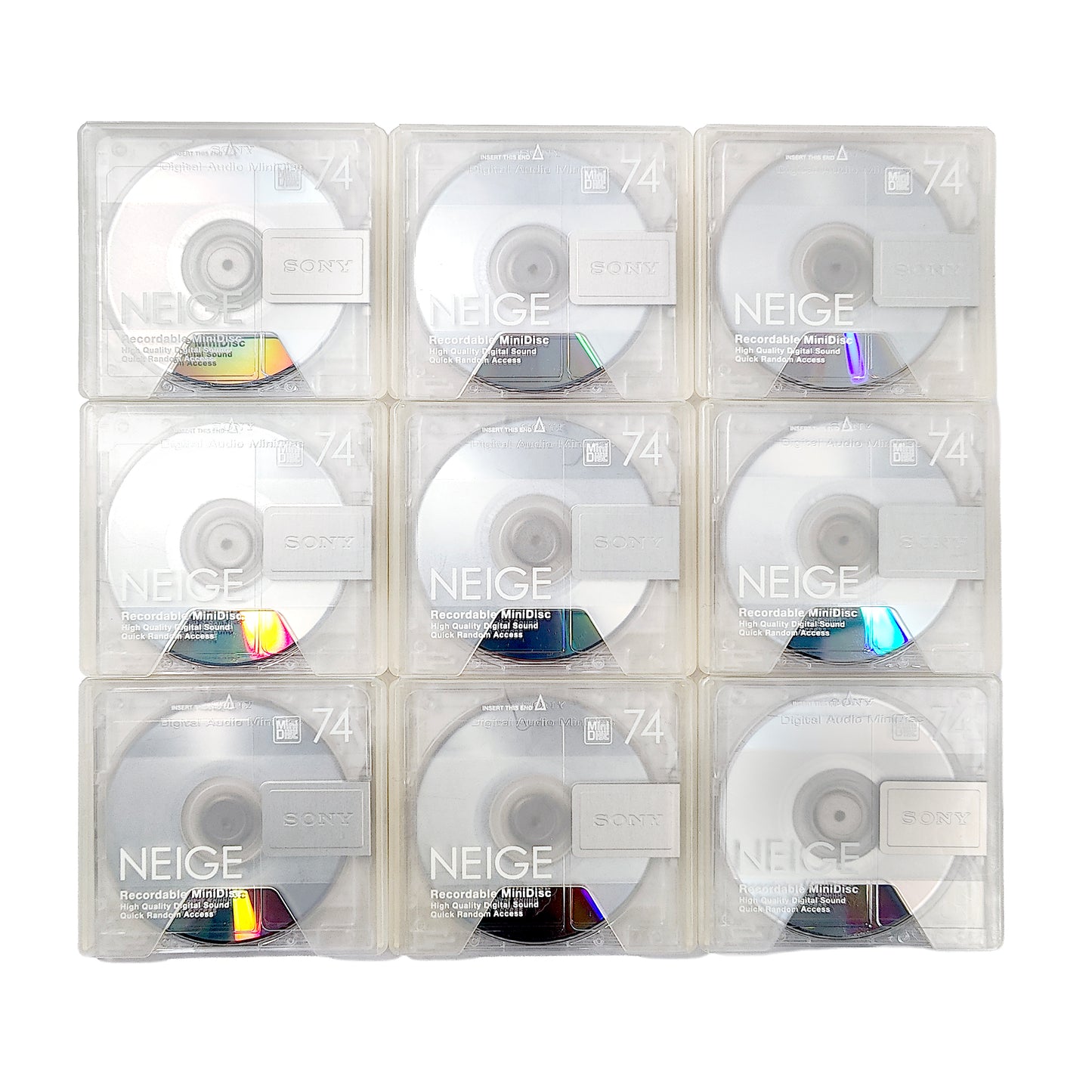 Sony Neige 74 Minute MiniDisc 9 Pack