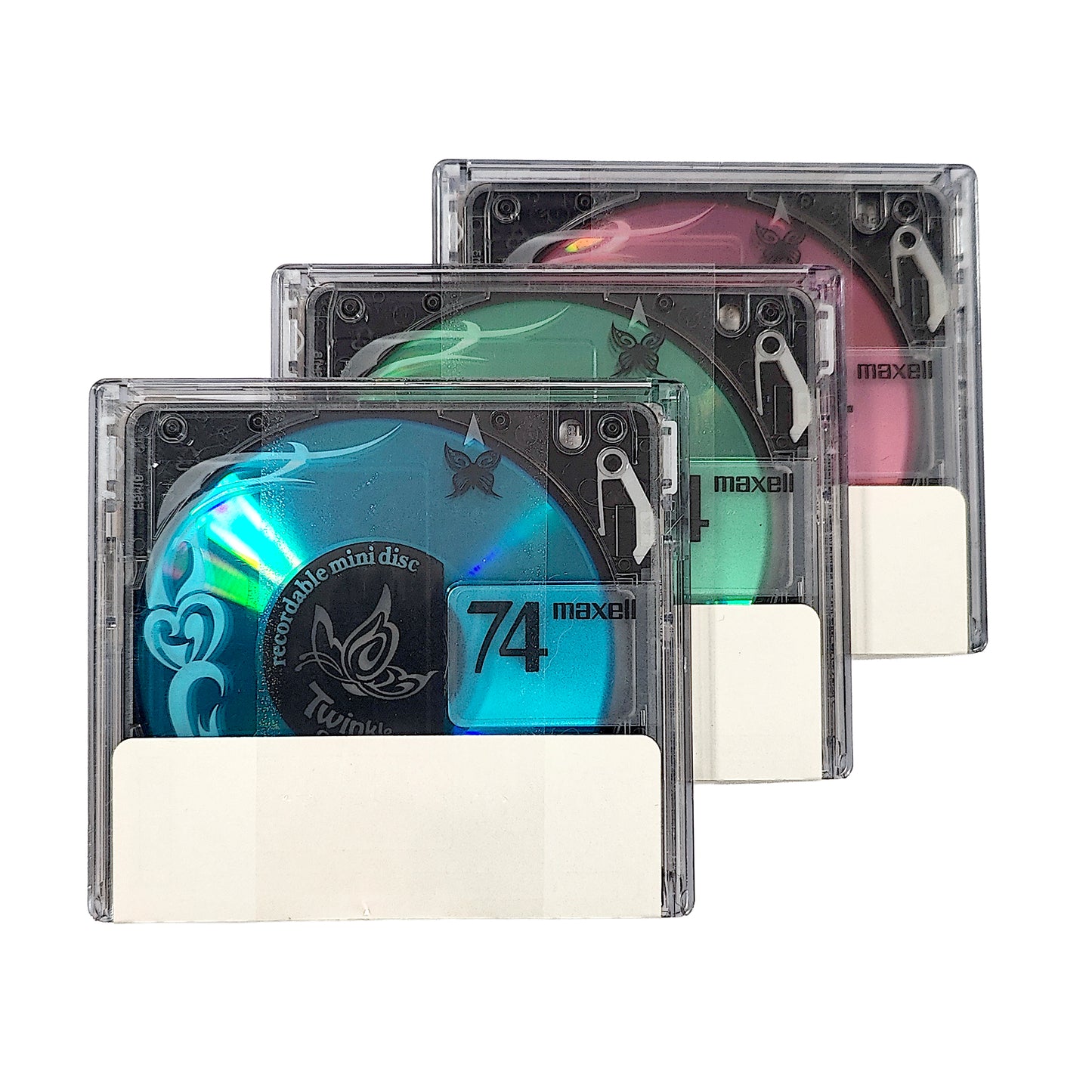 Maxell Twinkle 74 Minute MiniDisc 3 Pack