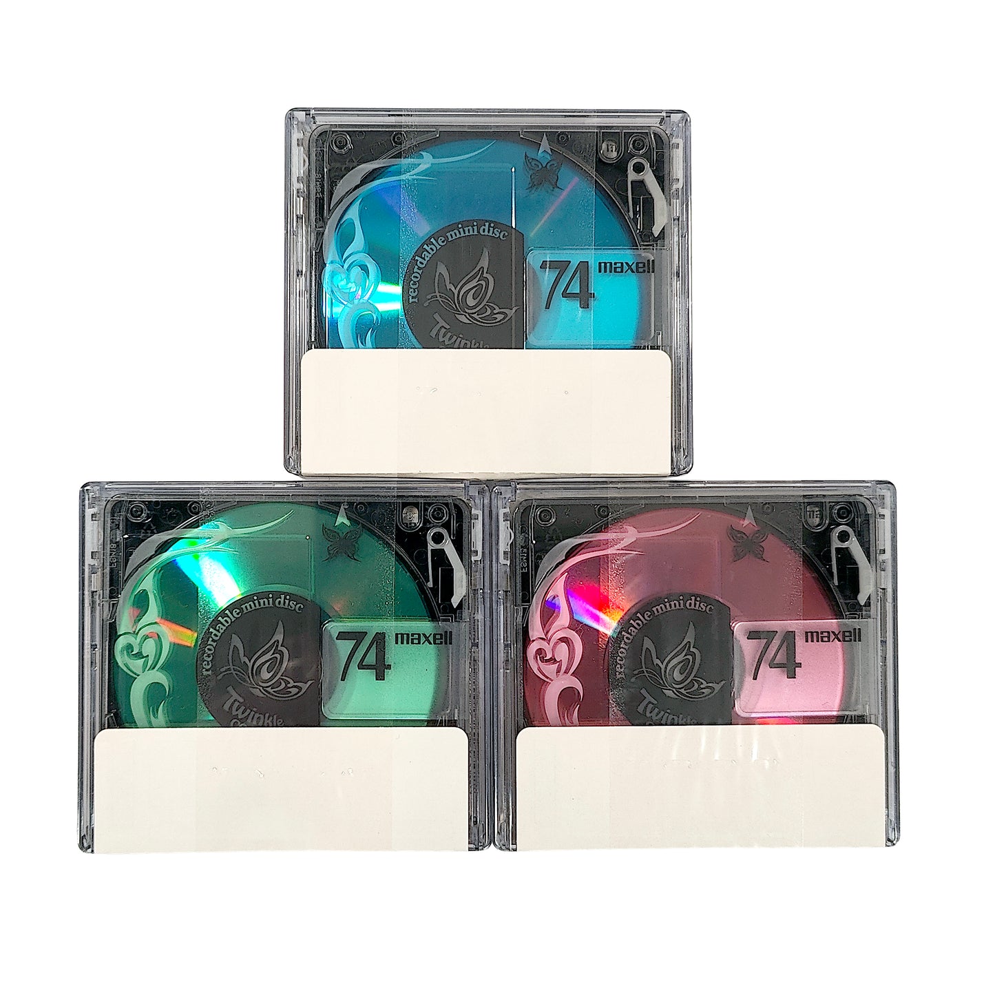 Maxell Twinkle 74 Minute MiniDisc 3 Pack