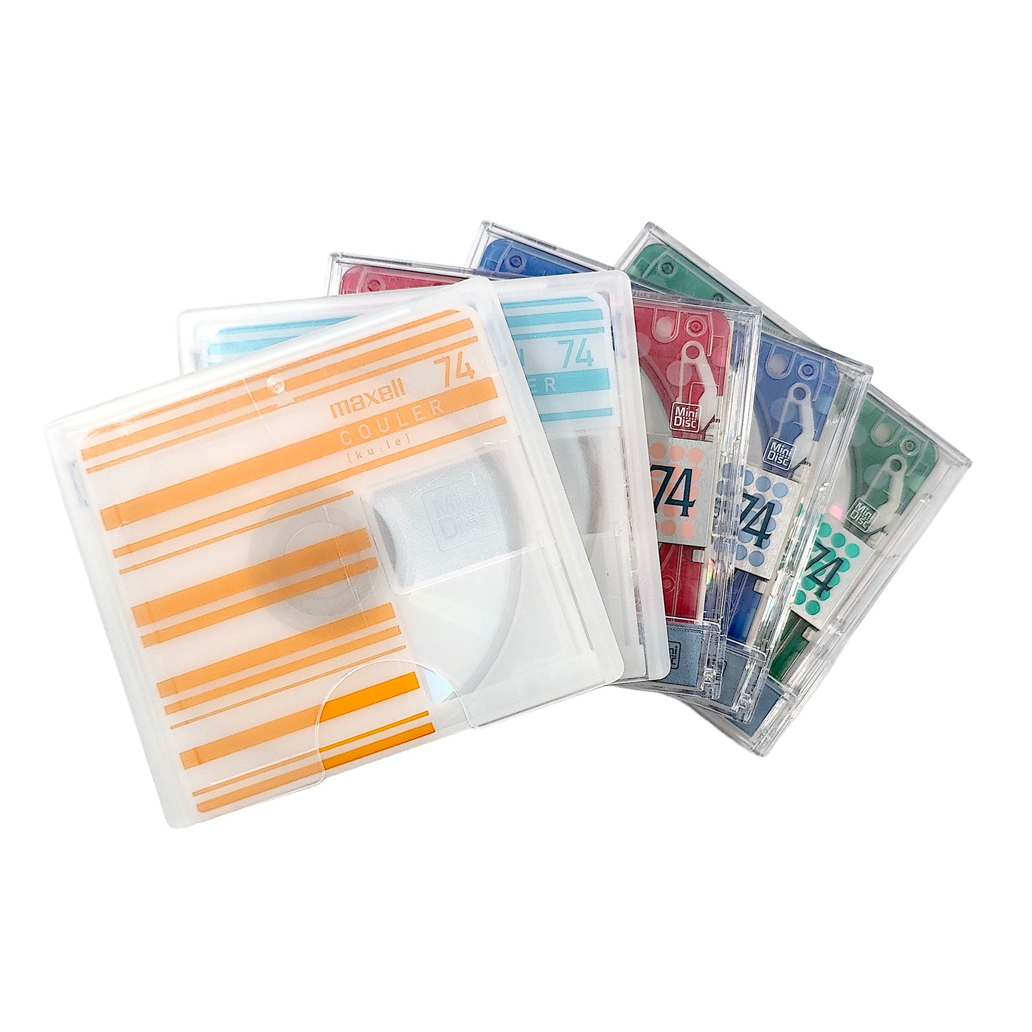 Victor & Maxell 74 Minute MiniDisc 5 Pack
