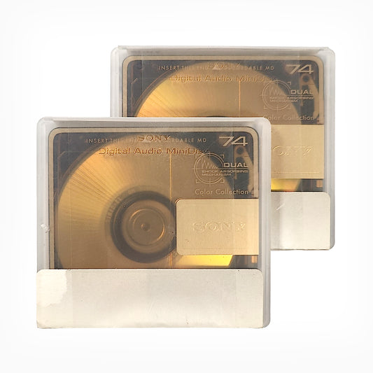 Sony Prism Gold 74 Minute MiniDisc 2 Pack