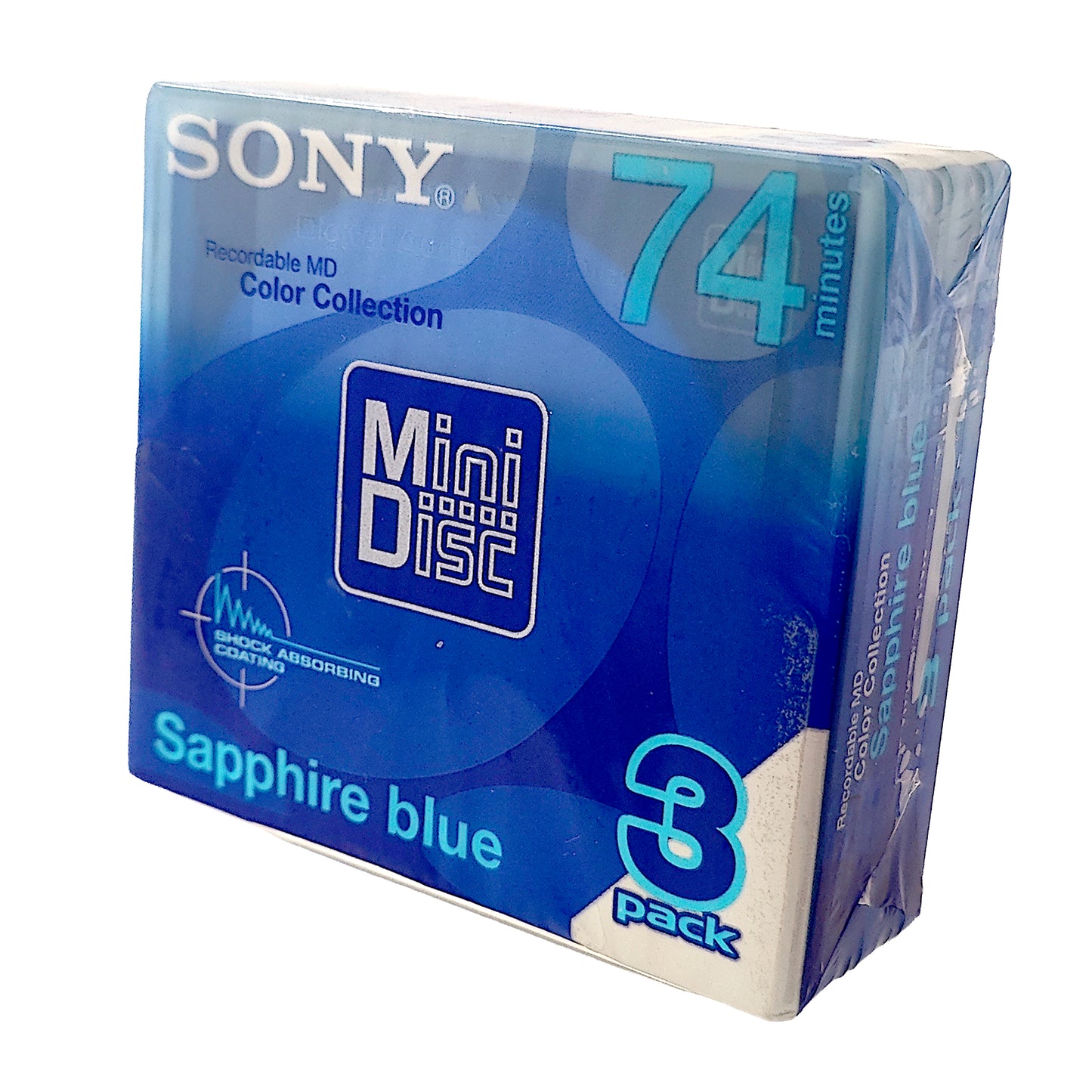 Sony Color Collection 74 Minute MiniDisc 3 Pack