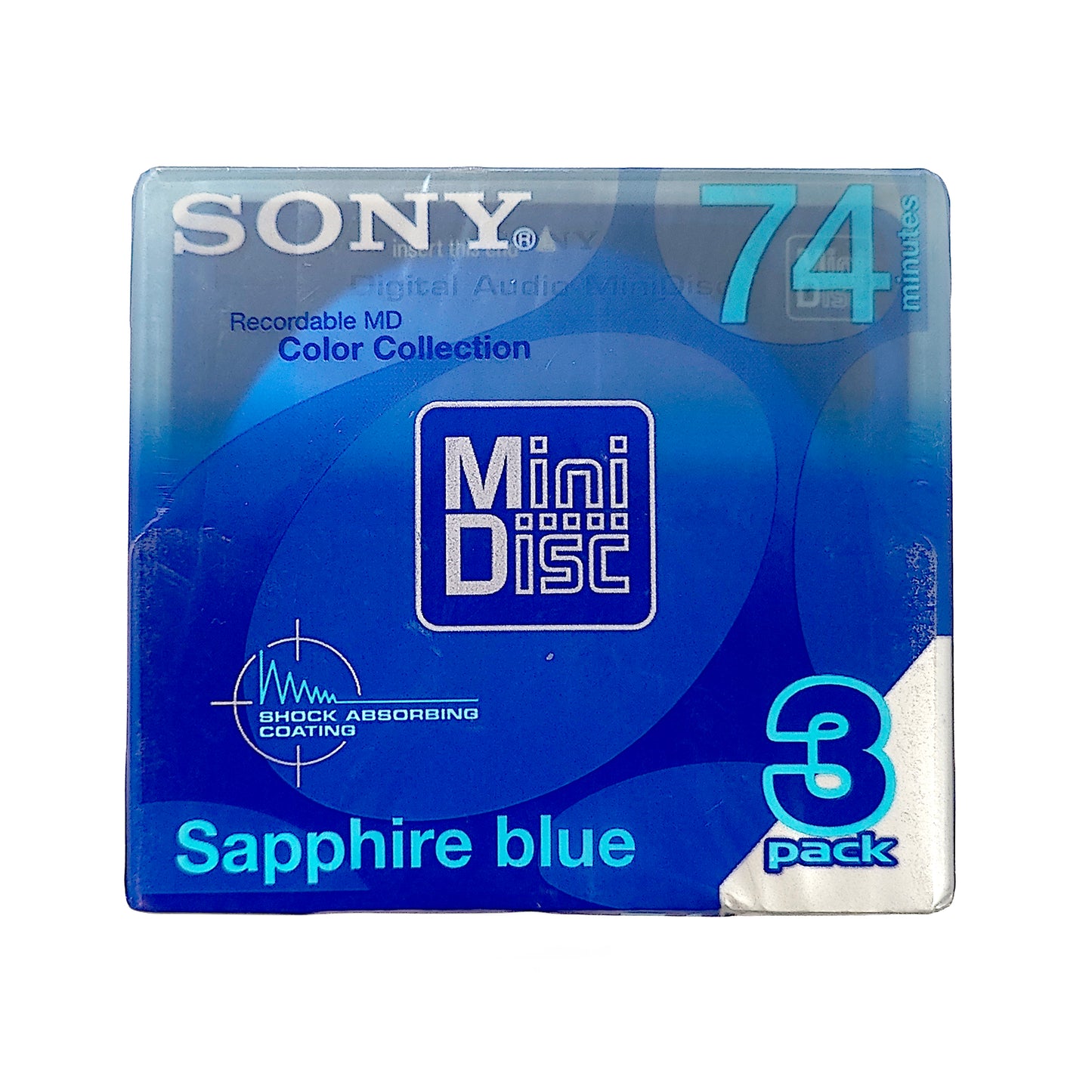 Sony Color Collection 74 Minute MiniDisc 3 Pack