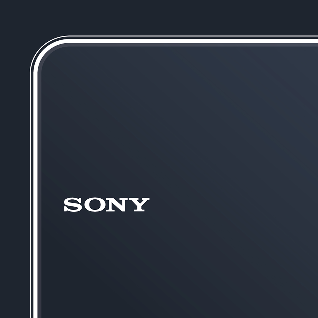 An original Sony MZ-E630 MiniDisc player poster design - a minimal illustration of Sony's iconic MZ-E630 MD player in the black colour way, on a clean black background.