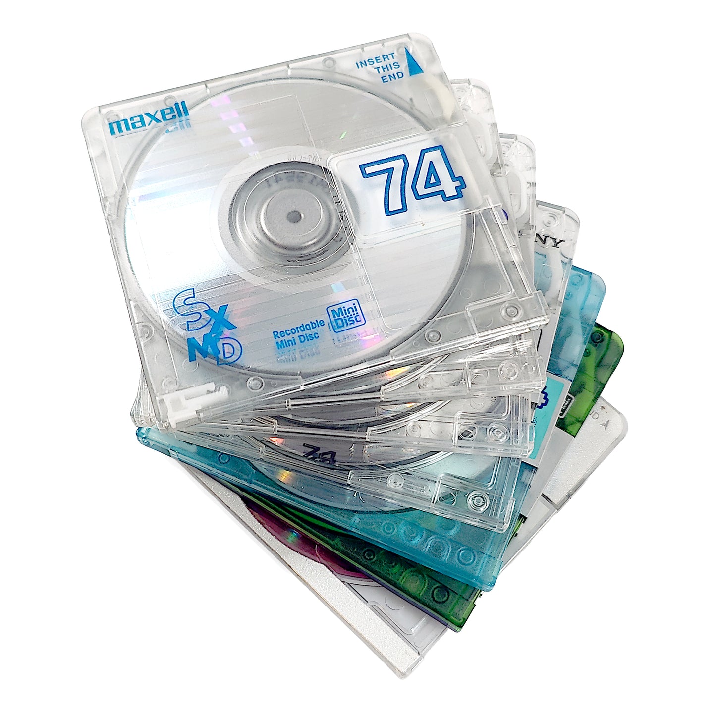 Various Brand 74 & 80 Minute MiniDisc 7 Pack