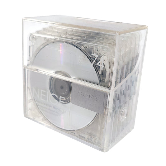Sony Neige 74 Minute MiniDisc 6 Pack + Storage Case