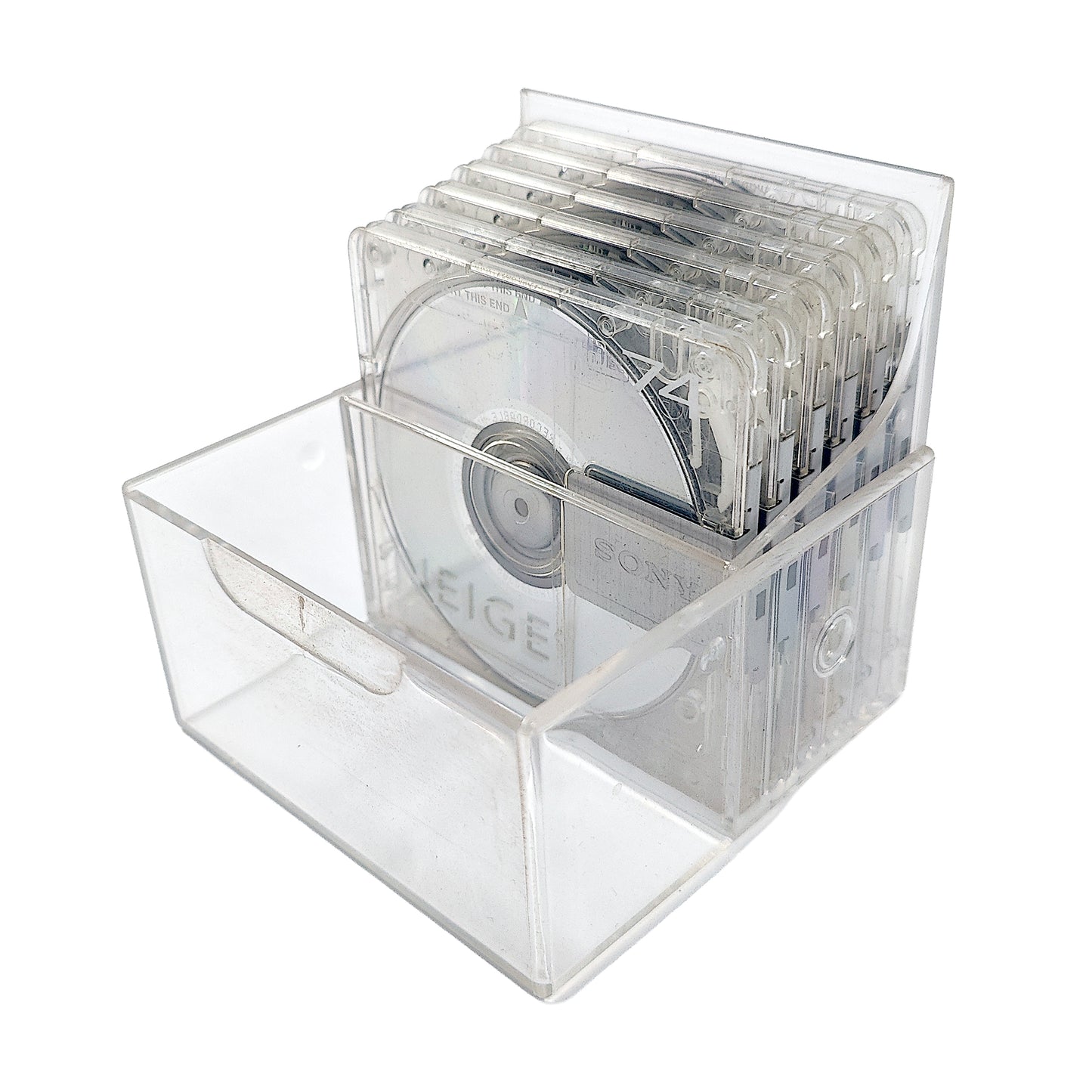 Sony Neige 74 Minute MiniDisc 6 Pack + Storage Case